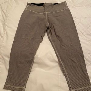Lululemon cropped striped pants
